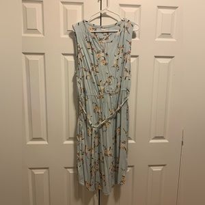 Ava & Viv, 1X, Blue Floral Sundress